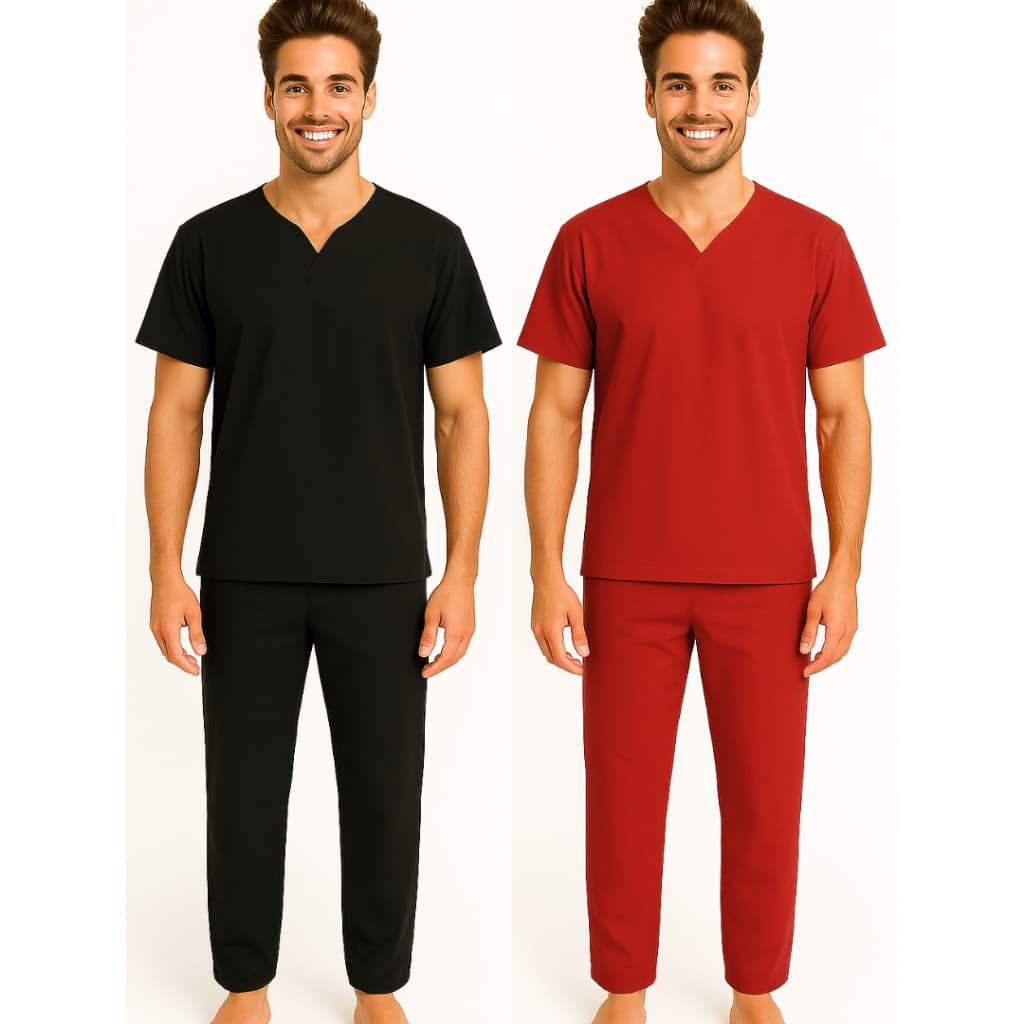 Conjunto Umbanda e Candomblé Exu e Pomba Gira Unissex Oxford 2 Peças