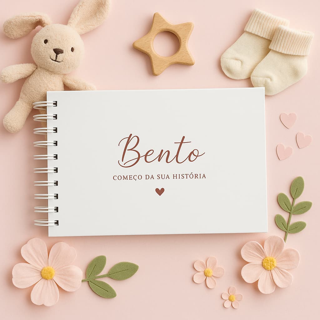 Livro do Bebê Personalizado | Diário do Bebê | Minimalista
