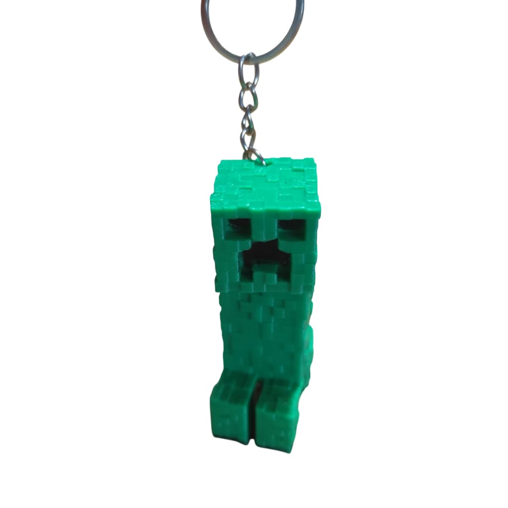Chaveiro Minecraft Creeper Cabeça Articulada