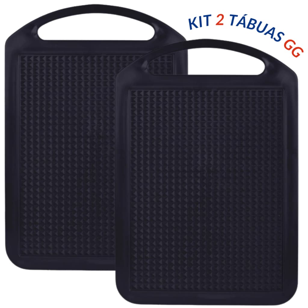 Kit de 2 Tábuas Gigante 40x26 para Carne Legumes Super Resistente Atóxica Prática