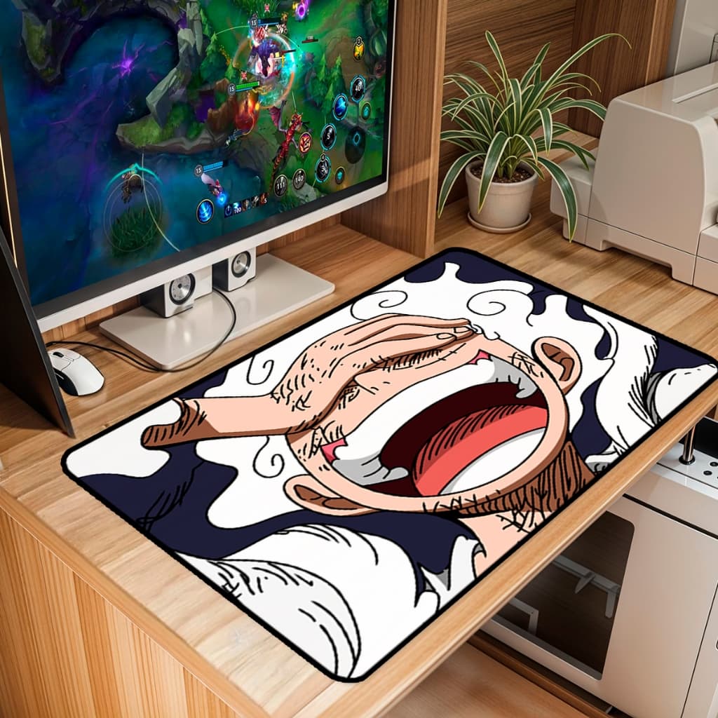 Mouse Pad On Piec Master Gamer Antiderrapante Grande 70x35 80x35 90x40 90x50 cm Borda Costurada