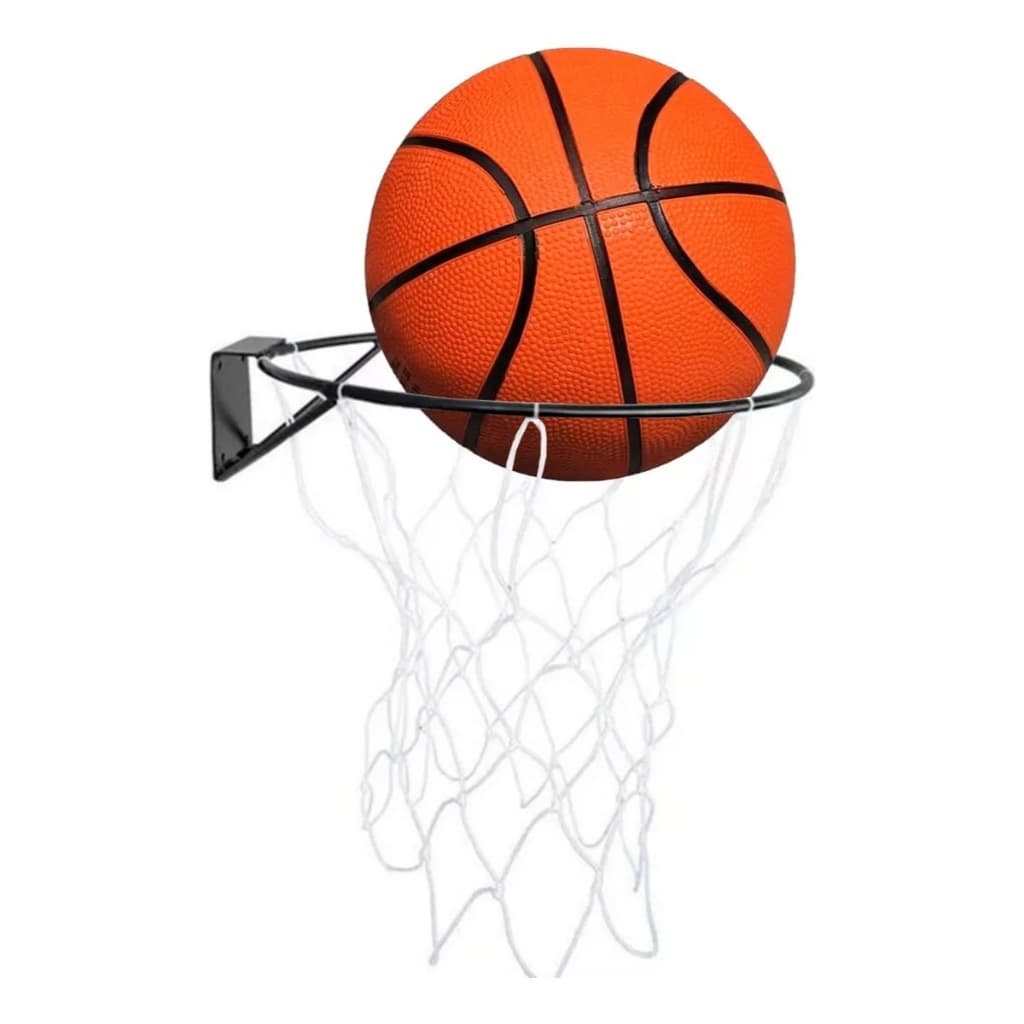 Aro cesta basquete infantil juvenil com rede + parafuso