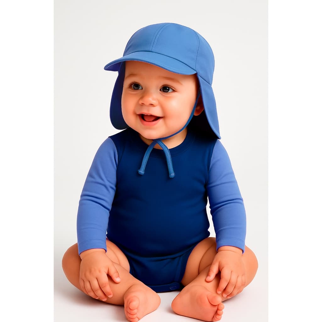 Body Uv Proteção Solar Uv 50+ Boné Praia Infantil