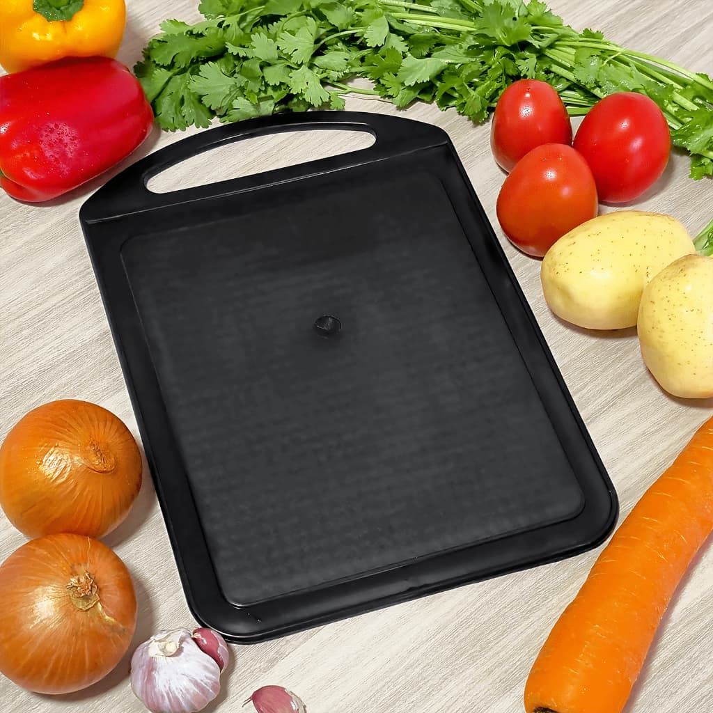 1 Tabua Preta Grande de Carne Legumes Multiuso Super Resistente Atóxica 34x23