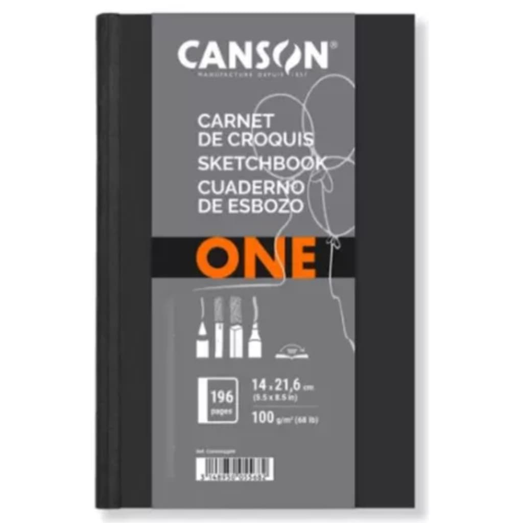 Bloco Sketchbook Canson One 98fls 100g/m2 A5(14,8cmx21cm)