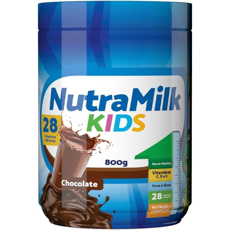 NutraMilk Kids Complemento Alimentar Infantil 800g 28 Vitaminas e Minerais
