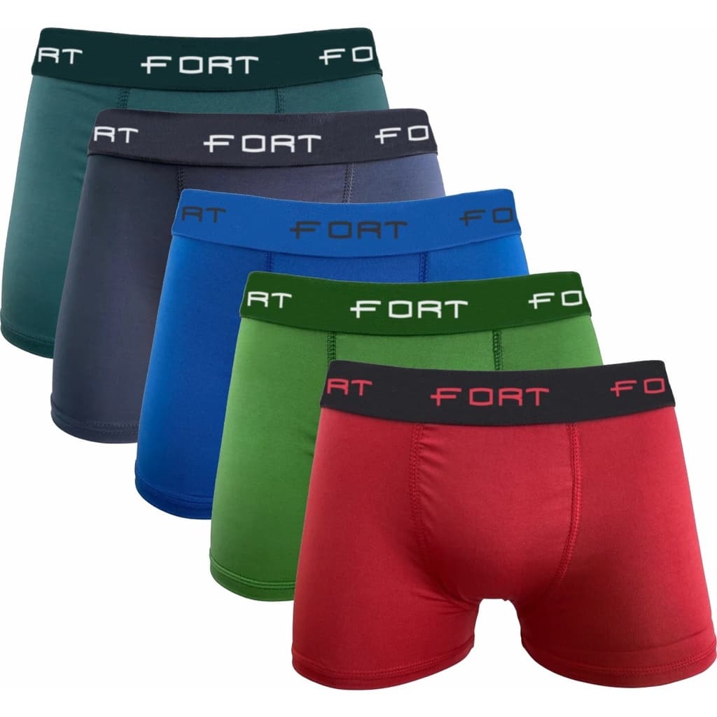 Kit Com 5 ou 3 Cuecas Boxer de Algodão Cotton Adulto Direto da Fábrica