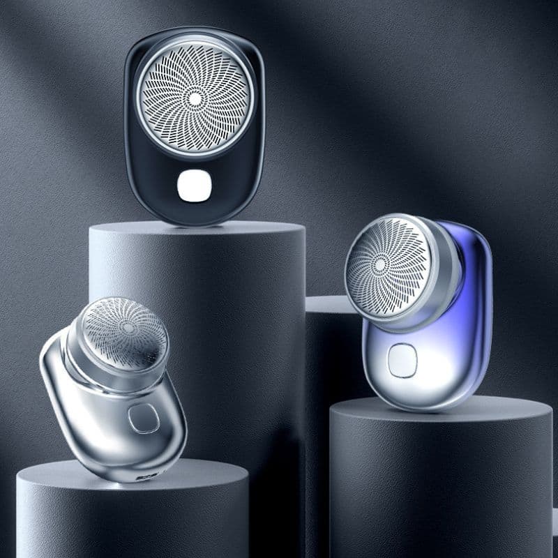 Mini Barbeador Elétrico Portátil À Prova D'água De Dupla Finalidade Tipo c De Carga Rápida Aparador De Barba De Bolso