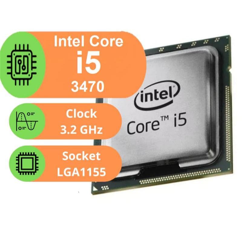 Processador Intel dual Core I5 3470  LGA1155 3ª Geração 3.2 GHz OEM Gamer 4 Núcleos upgrade