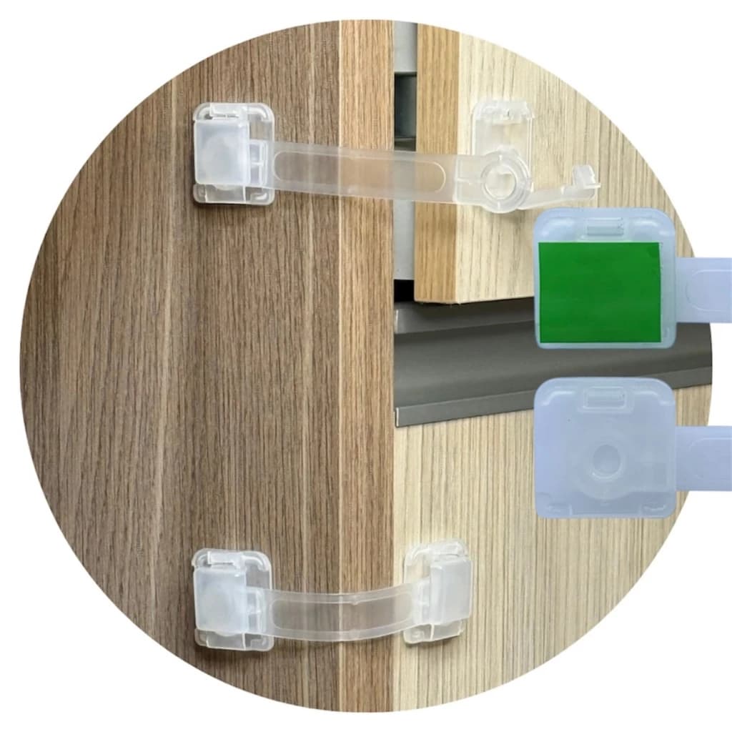 Kit 08 Trava De Gaveta Armário Segurança Protetor Infantil