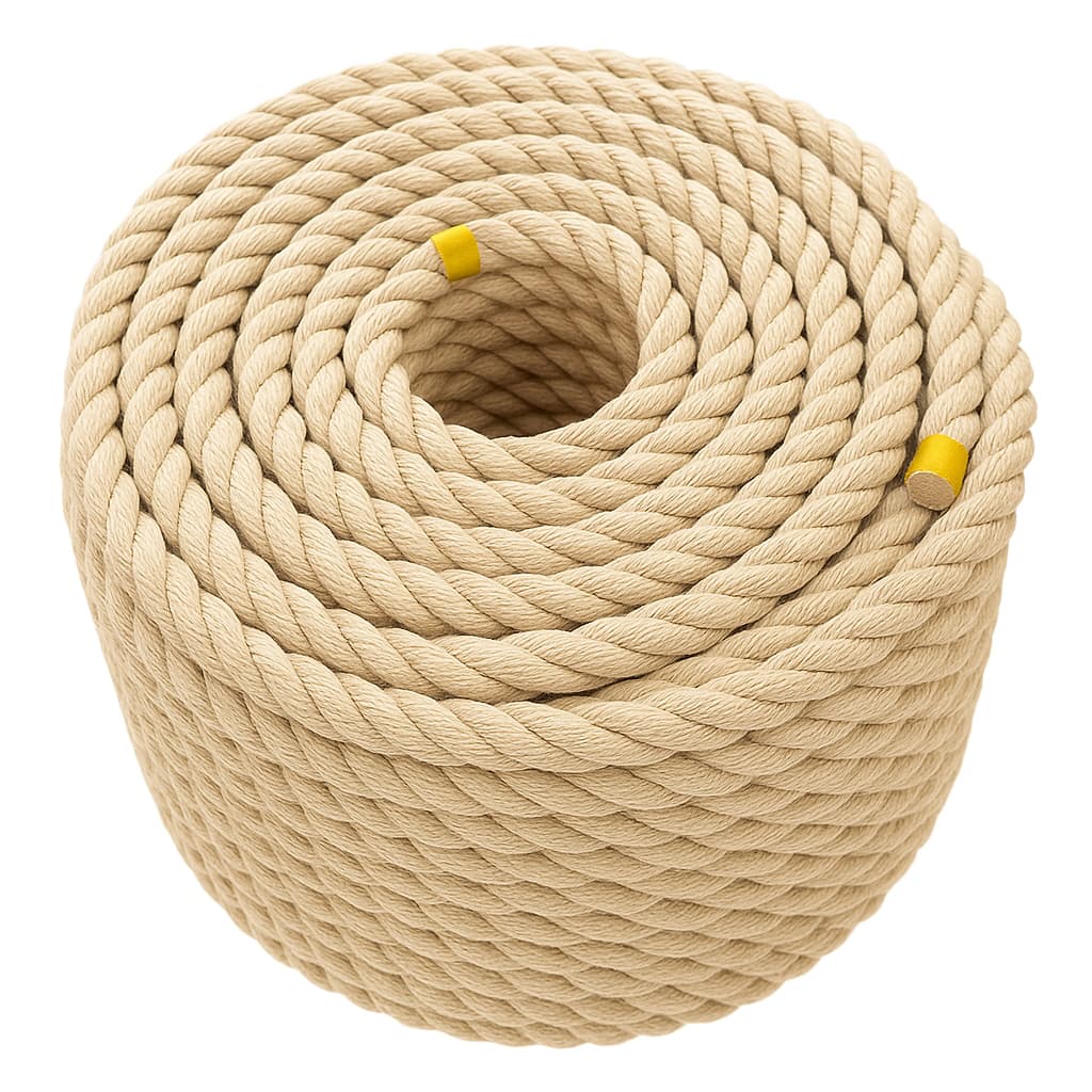 Corda De Sisal 32mm 10 Metros Naval Reforçada Decoração Artes