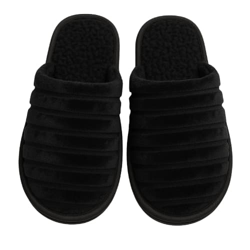 Pantufa masculina Luxo Confort Antiderrapante Super Macia Preta
