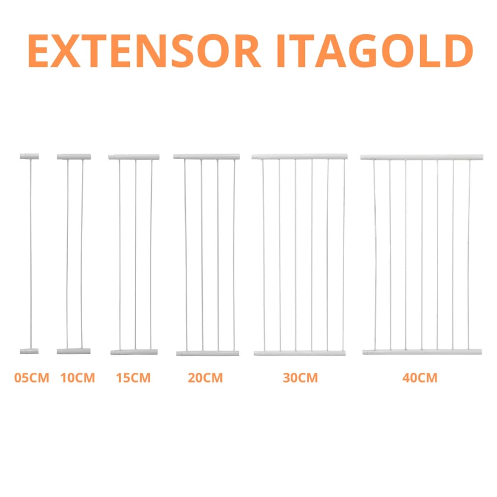 Prolongador Itagold Extensor Para Portão Pet Cachorro Criança Bebê Proteção Pequeno 56cm de Altura