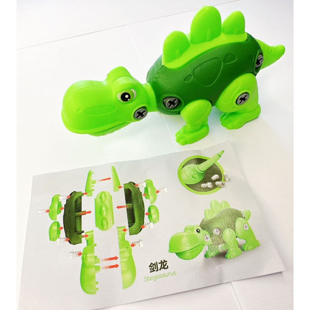 Brinquedo Dinossauro Dino Monta E Desmonta Com Ferramenta Para Montagem Criança Presente