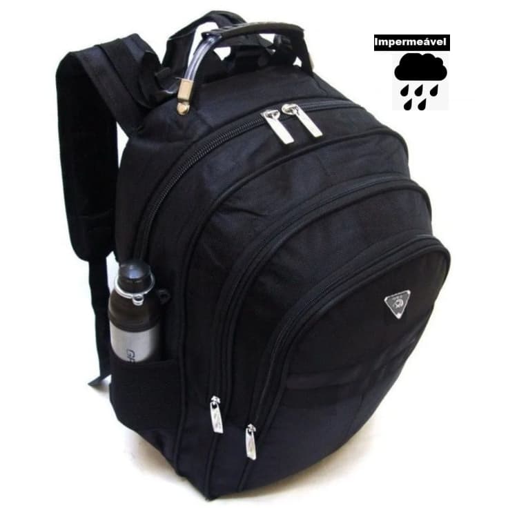 Mochila Escolar Reforçada Notebook Impermeável Cabo De Aço