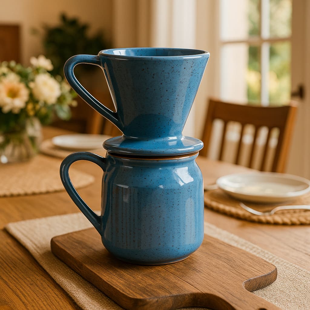 Coador de Café de Cerâmica Louças Cozinha Decoração Cafeterias