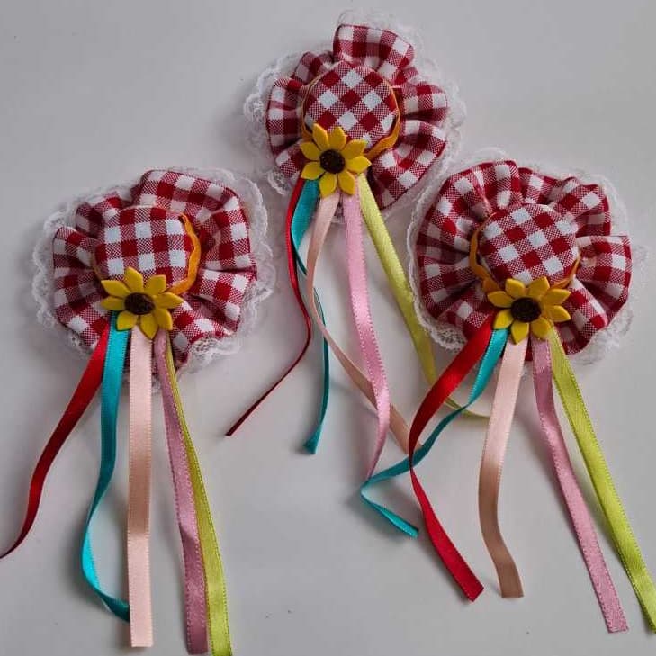 5 Unidades Chapéu Junino Pet - Chapéu de palha - Mini chapéu junino palha - acessório gato cachorro