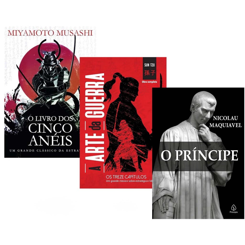 Livro O Livro dos Cinco Anéis + O Príncipe + A Arte da Guerra