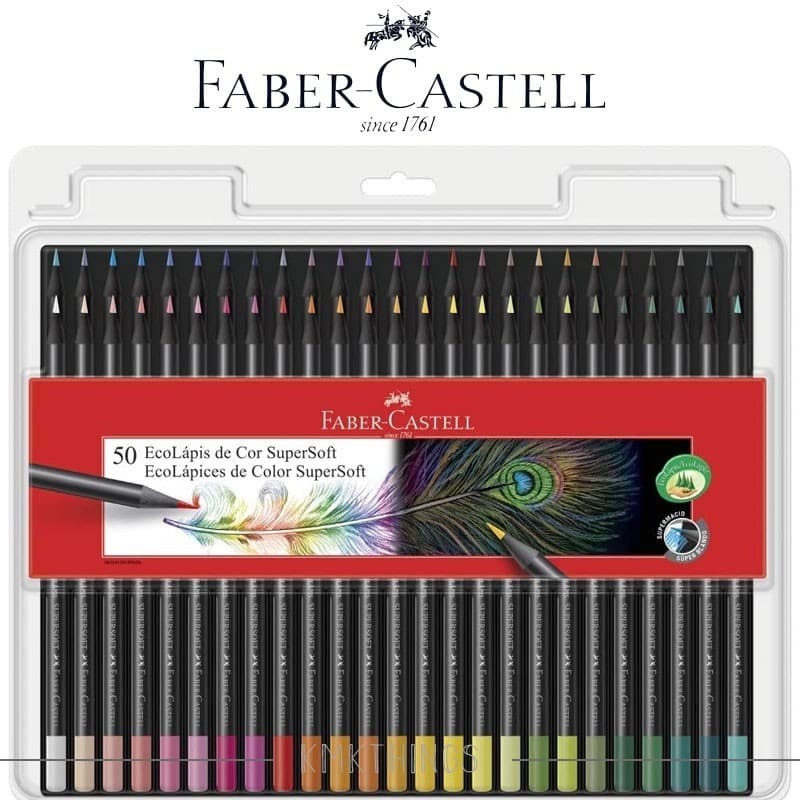 Ecolápis de Cor Soft Super Macio 50 cores Faber Castell