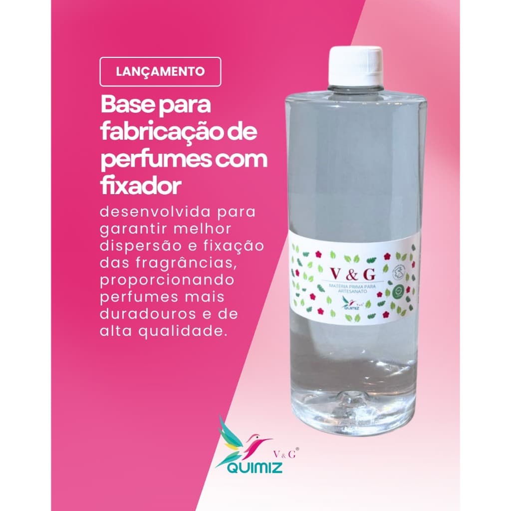 Base para Fabricação de Perfumes com Fixador V&G - 1 LITRO