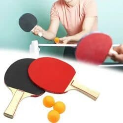 Kit Ping Pong Tênis Mesa Com 2 Raquetes E 3 Bolinhas Ping Pong Tênis de Mesa Raquetes e Bolinhas