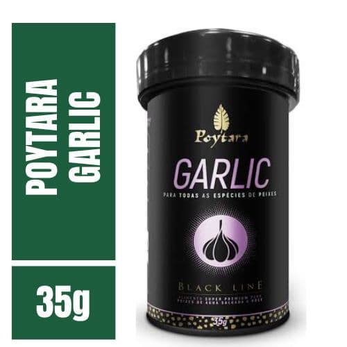 Poytara Garlic Black Line 35g Ração Super Premium para peixes diversos, lagos e aquários.