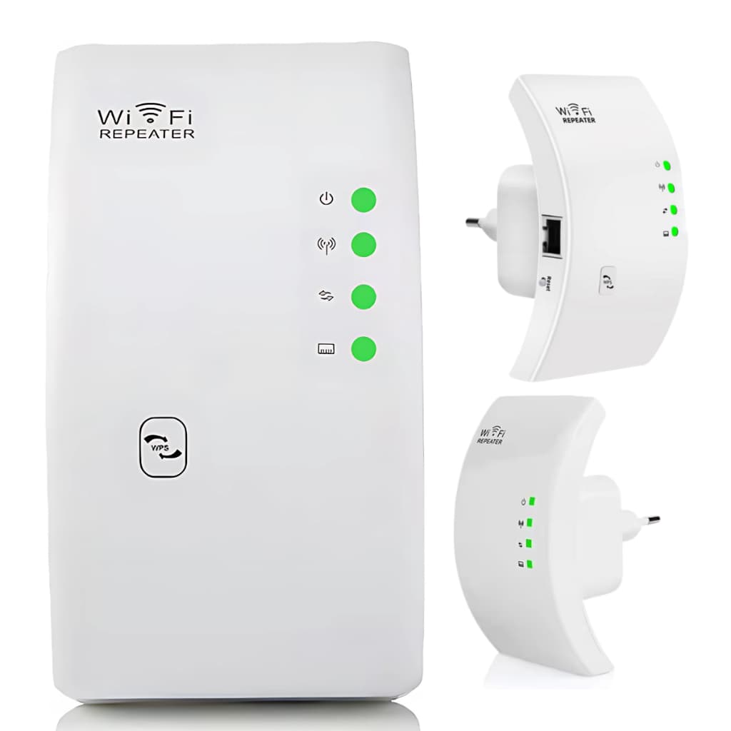 Repetidor WiFi 300Mbps Wireless-N 2.4GHz Sinal Forte Amplificador Expansor de Internet Rápida