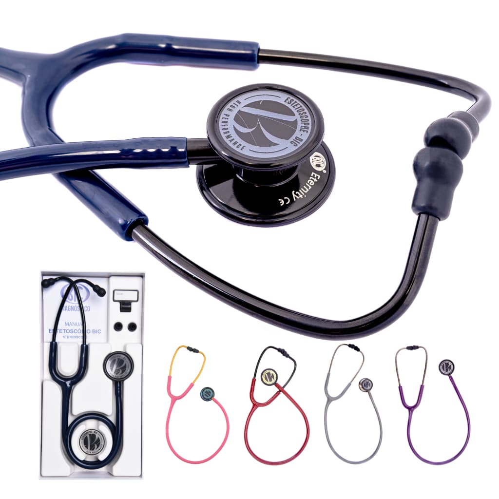 Estetoscópio Duplo Bic Eternity Iii Inox Adulto e Pediátrico Super Premium Cores Incríveis