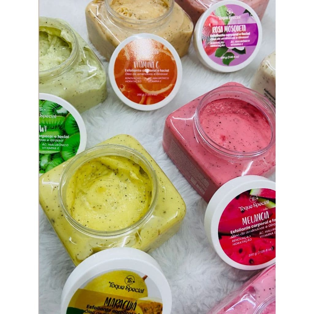 esfoliante corporal e facial - toque special