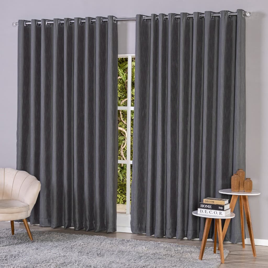 Cortina Voil Gaze De Linho 6,00 x 2,40/2,50/ 2,60/ 2,70/ 2,80  C/forro Blackout Grosso Original para Sala ou Quarto