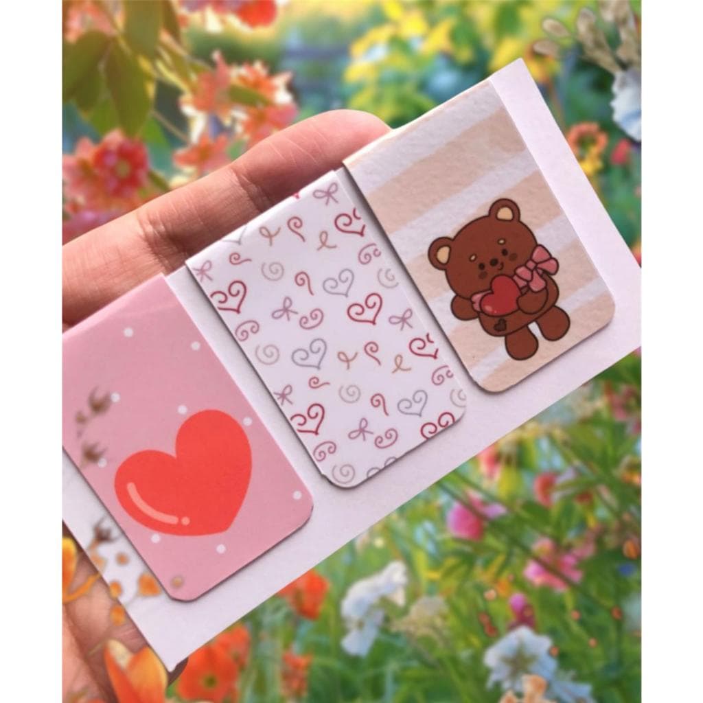 KIT 3 Marcadores de Páginas Magnéticos