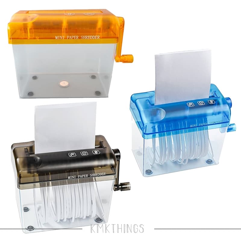 Fragmentadora Triturador Picador de Papel Portátil com Manivela