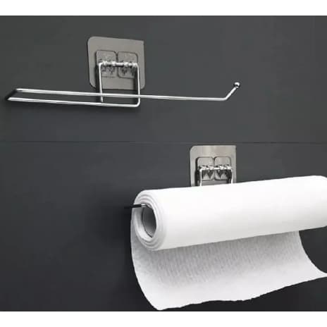 Porta Papel Toalha e Suporte de Filme de Alumínio para Parede de Cozinha