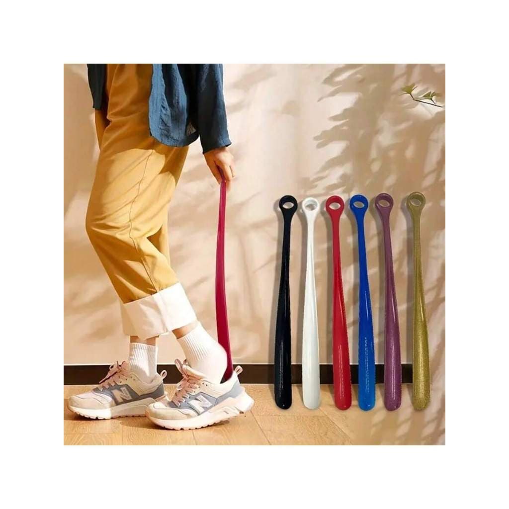 Calçadeira Para Sapato Calçador 46cm Sapato Multicolorido Universal Fácil Prático Longo Plástico