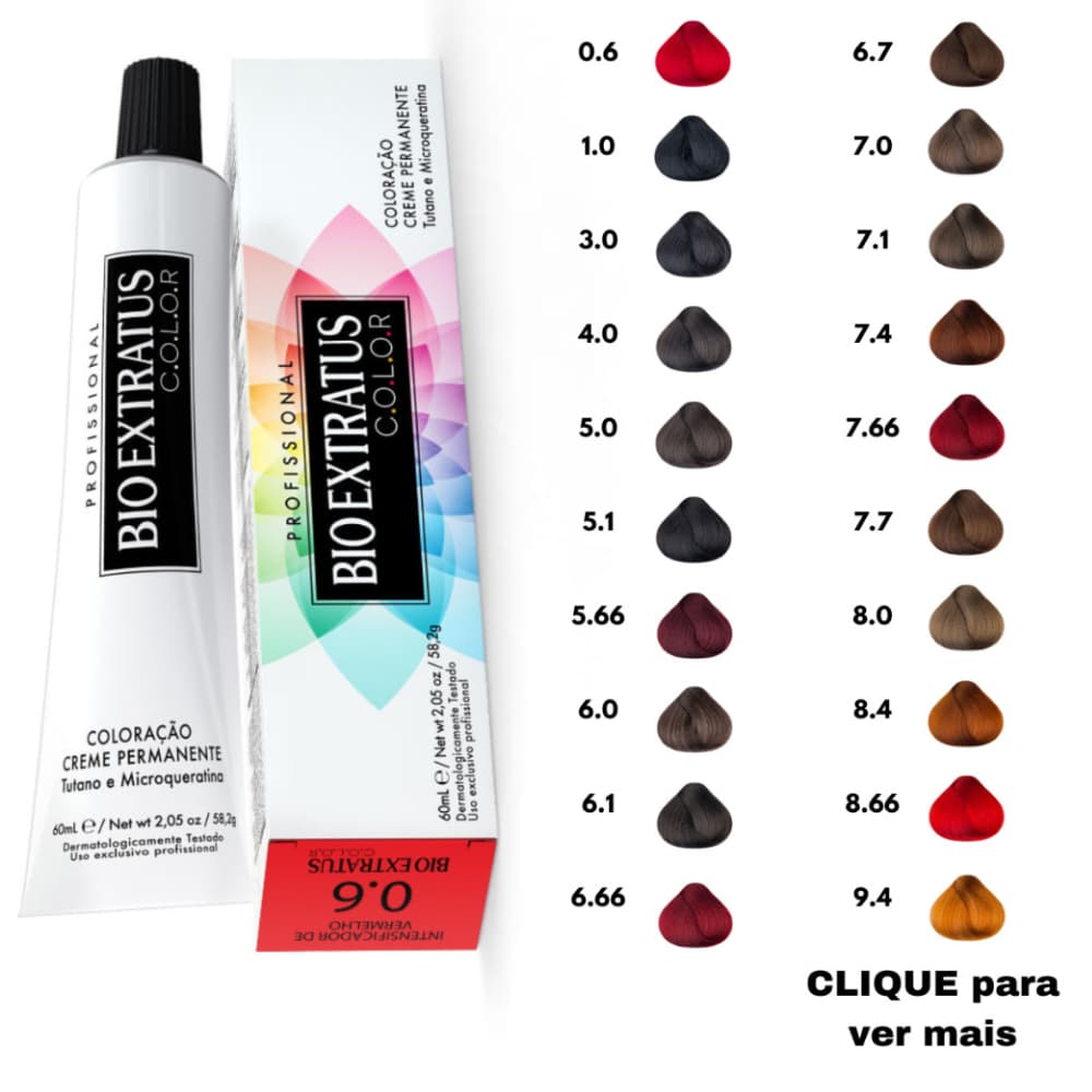 Coloração Bio Extratus Color Profissional 60ml