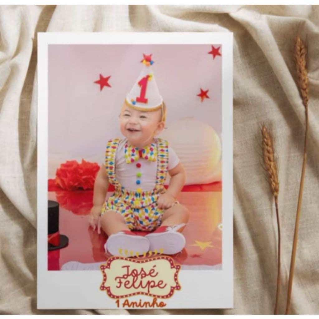 50 Lembrancinha Foto com Imã magnético 7x5,5 cm Não desbota -Festa de 1 ano-Aniversário infantil-dia dos namorados