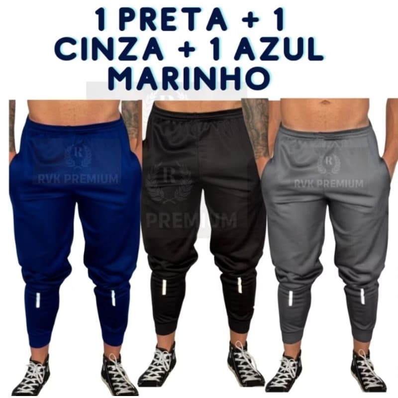 Kit 03 Calças Jogger  - Modelo Fitness - PROMOÇÃO 2025!