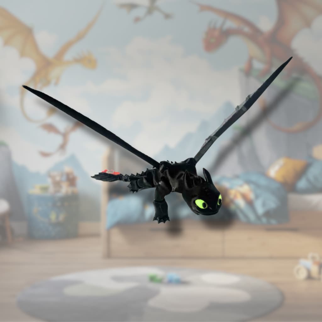 Dragão Banguela Articulado | Impressão 3D | Como Treinar o Seu Dragão | Brinquedo Colecionável