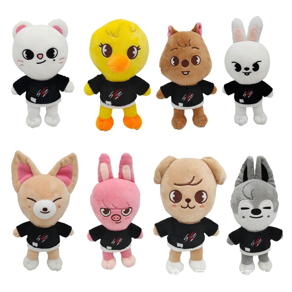 Stray Kids para Skzoo de Pelúcia 20cm - Bang Chan Lee Know Changbin Felix Han IN I.N Boneco Sul Coreano Coréia Kpop Bts