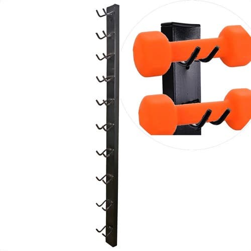 Suporte De Parede Para 5 Pares De 10 Halteres De Peso Academia Residencial Fitness Profissional
