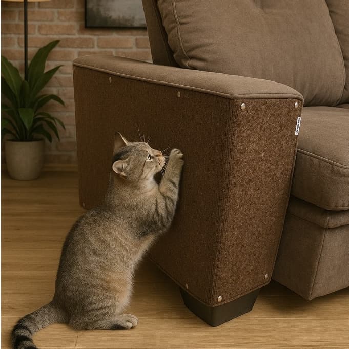 Arranhador Carpete Grande 130x50/200x50 CM para Gato Protetor Canto Sofá Cama - Petliz