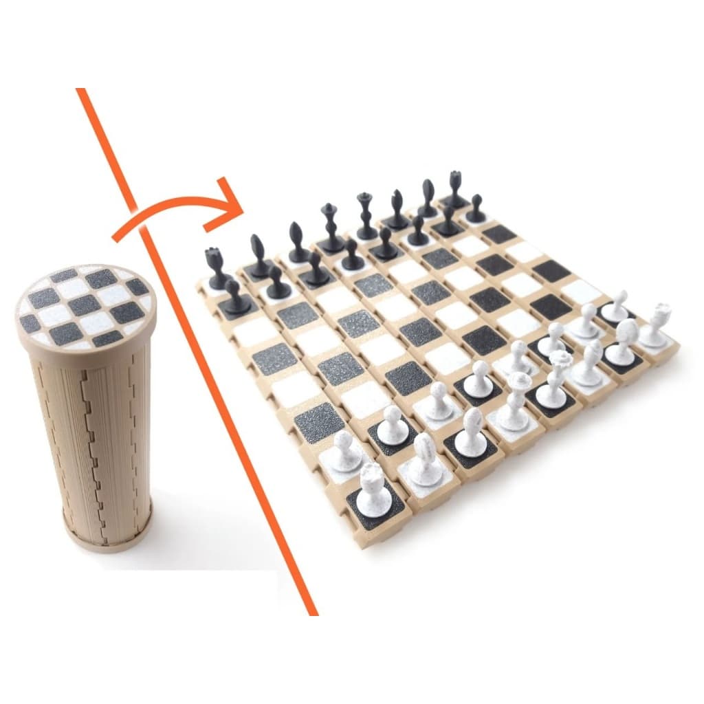 Jogo de Xadrez portatil Cone dobravel