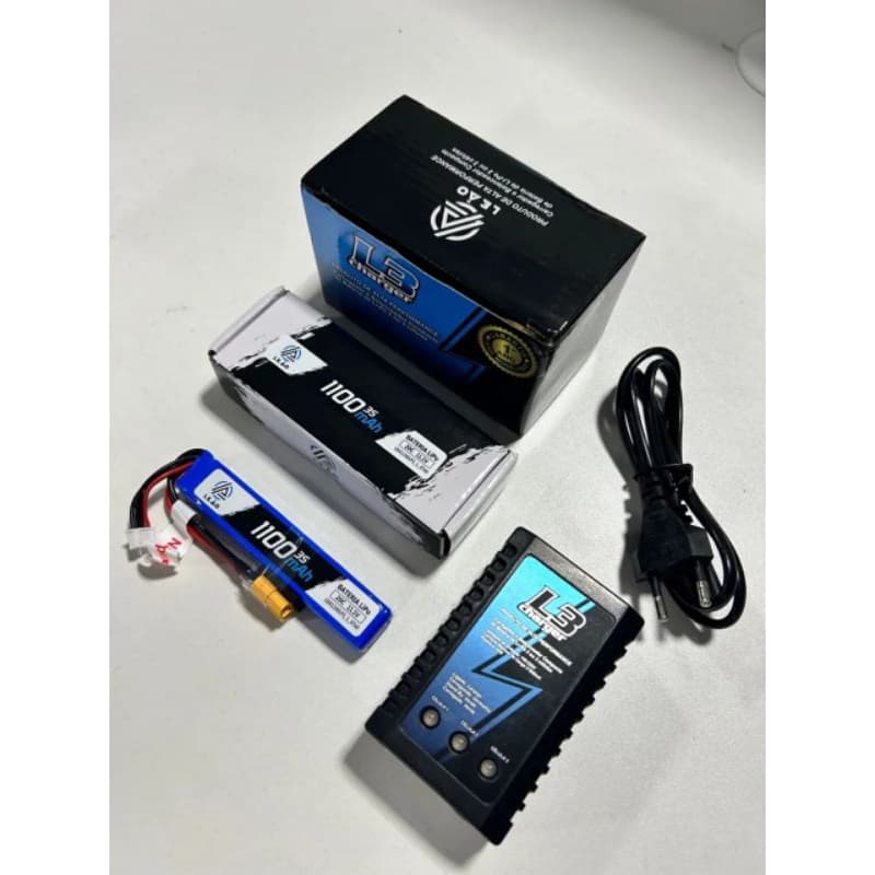 LIPO 11.1V E 7.4V 1100MAH E 900MAH 20/40C AEG CARREGADOR B3 L3 ROSSI CYMA LEÃO BBS G&G promocao