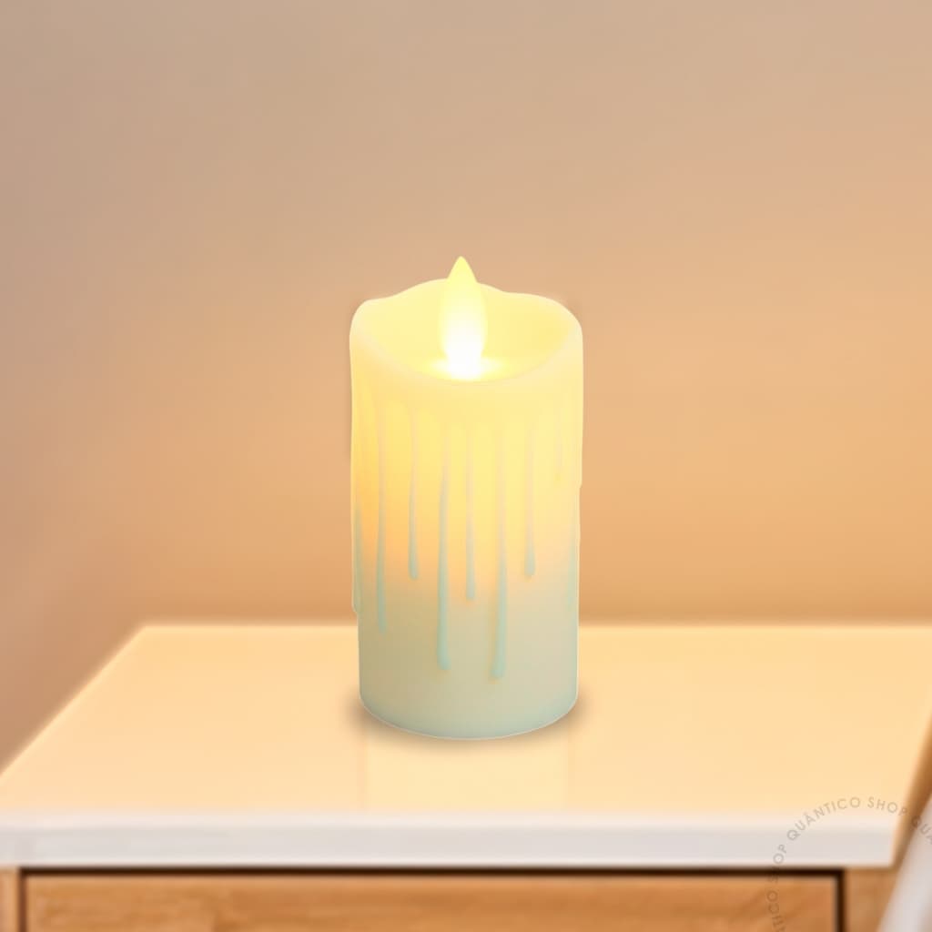 Kit 1 2 4 ou 6 Velas Eletrônica Decorativa Led Amarela Bateria Decoração/Iluminação/Festa/Casamento