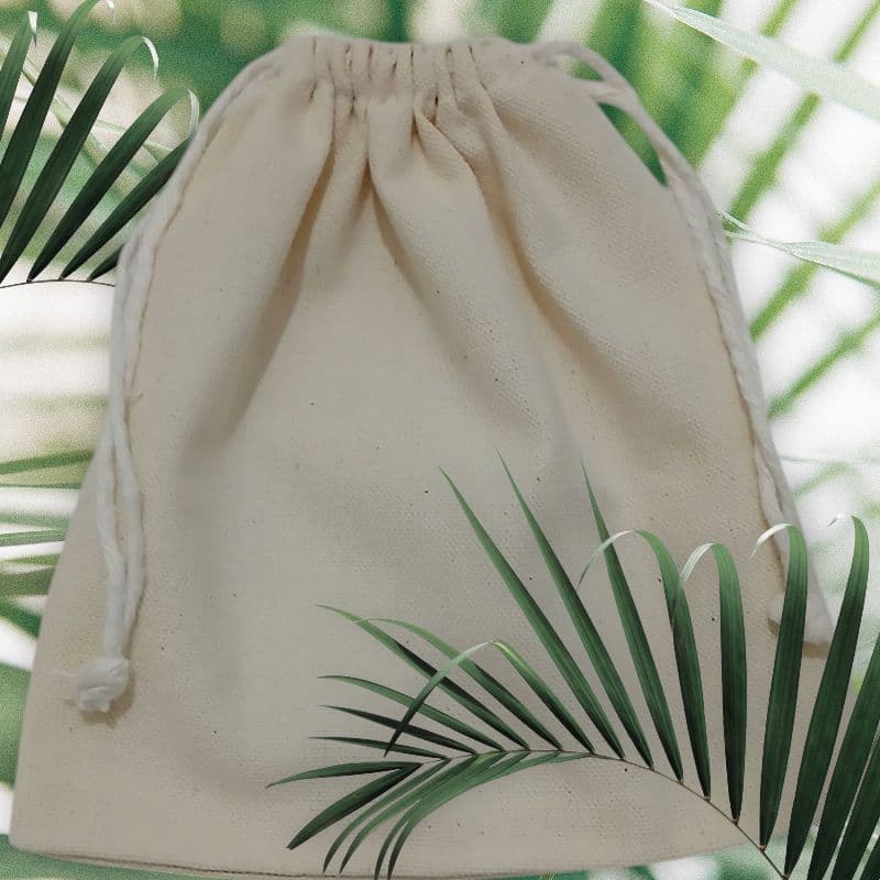 100 saquinhos em algodão cru 9x12