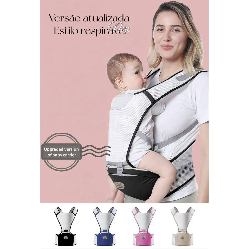 Banco De Cintura Para Bebê Canguru Bebe Passeio Varias Cores Mochila Infantil Hipseat Carrier