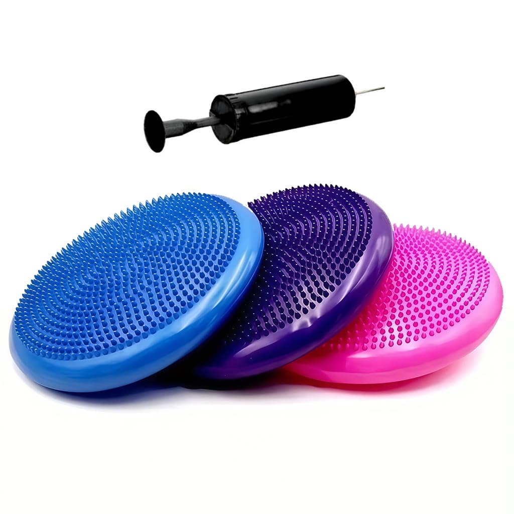 Disco De Equilíbrio Inflável Balance Almofada Cushion Pilates Yoga Fisioterapia Fitness 33cm Com Bomba