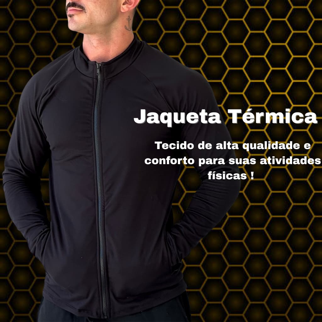 Jaqueta Masculina de Alto Desempenho Térmico para Exercícios Intensos