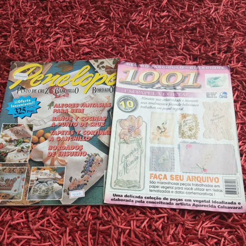 Revista 1001 ideias em papel vegetal + Penélope (417r)