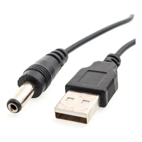 Cabo Energia Usb P4 Pino 5.5 Mm Para Fonte Conector 90cm